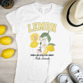 Limon Baskılı Crop T-shirt